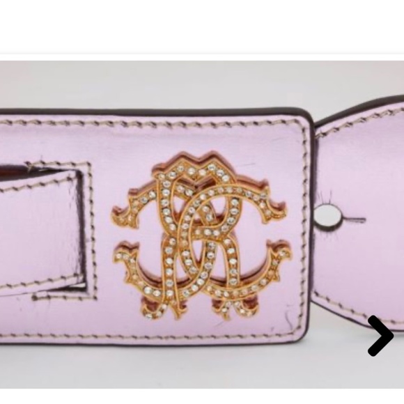 Roberto Cavalli metallic mauve /pale lilac wide belt - Picture 9 of 9